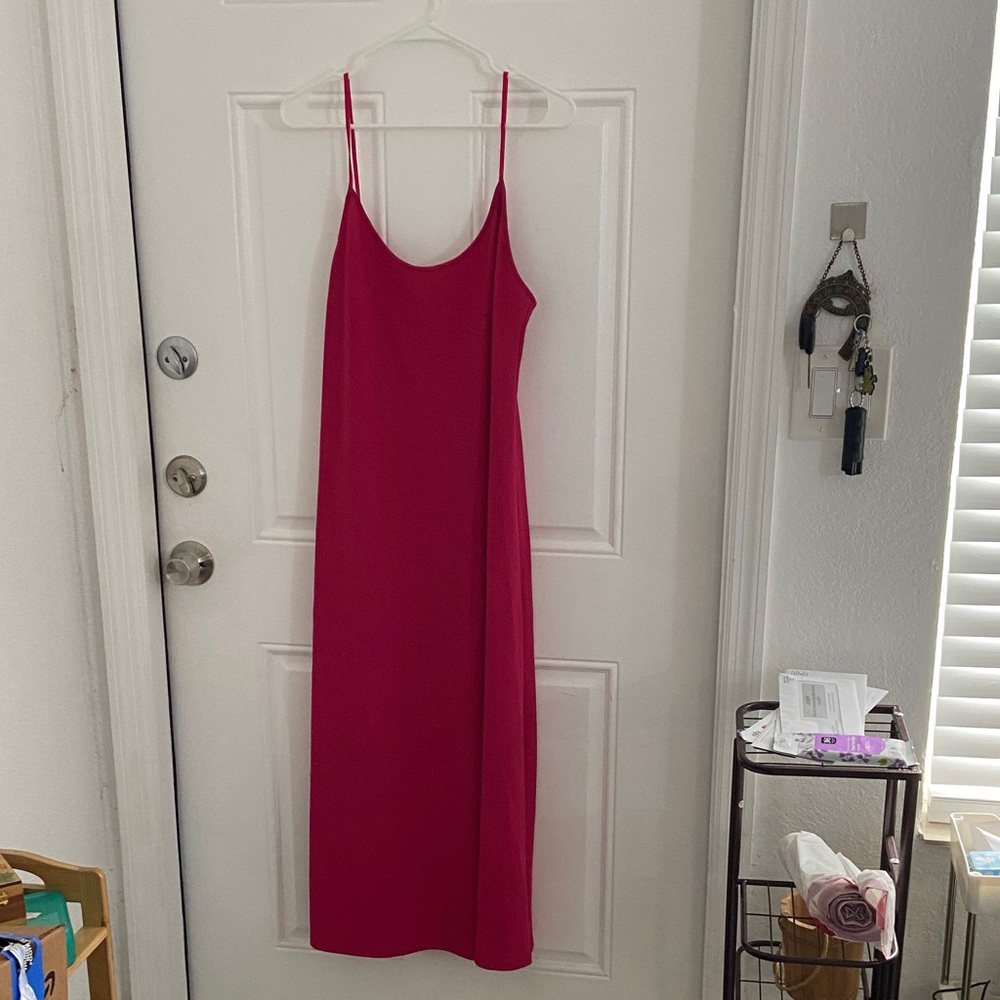 Zara Vibrant dark magenta Maxi Dress